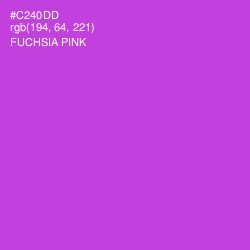 #C240DD - Fuchsia Pink Color Image