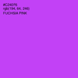 #C240F6 - Fuchsia Pink Color Image