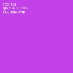 #C241E9 - Fuchsia Pink Color Image