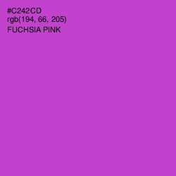 #C242CD - Fuchsia Pink Color Image