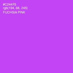 #C244F5 - Fuchsia Pink Color Image