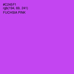 #C245F1 - Fuchsia Pink Color Image