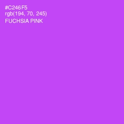 #C246F5 - Fuchsia Pink Color Image