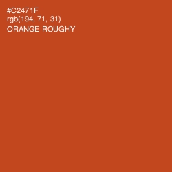 #C2471F - Orange Roughy Color Image