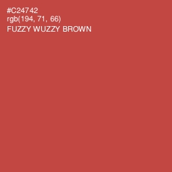 #C24742 - Fuzzy Wuzzy Brown Color Image