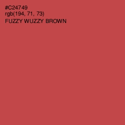 #C24749 - Fuzzy Wuzzy Brown Color Image