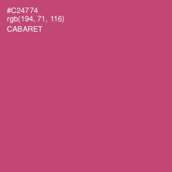 #C24774 - Cabaret Color Image