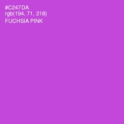 #C247DA - Fuchsia Pink Color Image