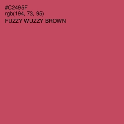 #C2495F - Fuzzy Wuzzy Brown Color Image