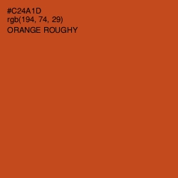 #C24A1D - Orange Roughy Color Image