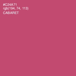 #C24A71 - Cabaret Color Image