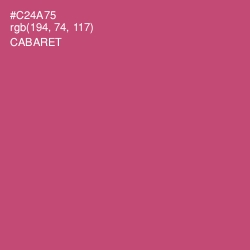 #C24A75 - Cabaret Color Image