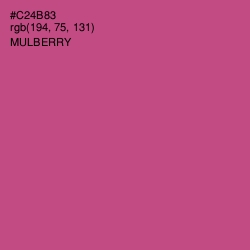 #C24B83 - Mulberry Color Image