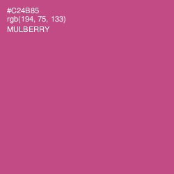 #C24B85 - Mulberry Color Image