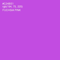 #C24BE1 - Fuchsia Pink Color Image