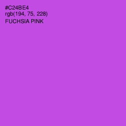 #C24BE4 - Fuchsia Pink Color Image