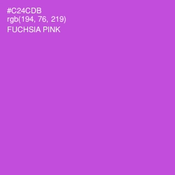 #C24CDB - Fuchsia Pink Color Image