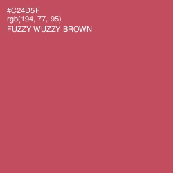 #C24D5F - Fuzzy Wuzzy Brown Color Image