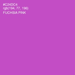 #C24DC4 - Fuchsia Pink Color Image