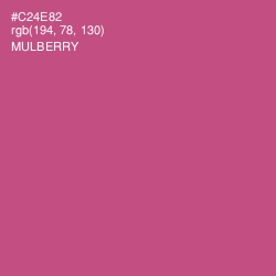 #C24E82 - Mulberry Color Image