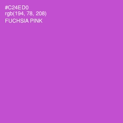 #C24ED0 - Fuchsia Pink Color Image