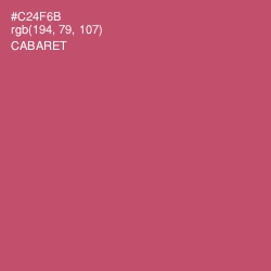#C24F6B - Cabaret Color Image
