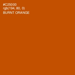 #C25000 - Burnt Orange Color Image