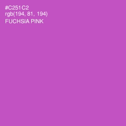 #C251C2 - Fuchsia Pink Color Image