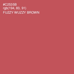 #C2535B - Fuzzy Wuzzy Brown Color Image