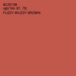 #C2574B - Fuzzy Wuzzy Brown Color Image