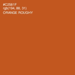 #C2581F - Orange Roughy Color Image