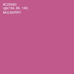 #C2598C - Mulberry Color Image