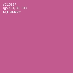 #C2598F - Mulberry Color Image