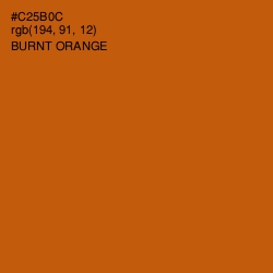 #C25B0C - Burnt Orange Color Image