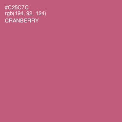 #C25C7C - Cranberry Color Image