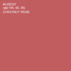 #C25D5F - Chestnut Rose Color Image