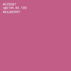 #C25D87 - Mulberry Color Image