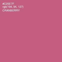 #C25E7F - Cranberry Color Image