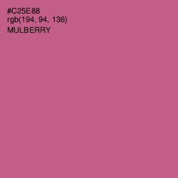 #C25E88 - Mulberry Color Image