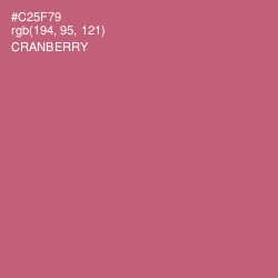 #C25F79 - Cranberry Color Image