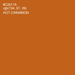 #C2611A - Hot Cinnamon Color Image