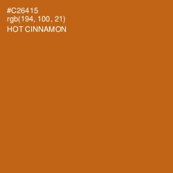 #C26415 - Hot Cinnamon Color Image