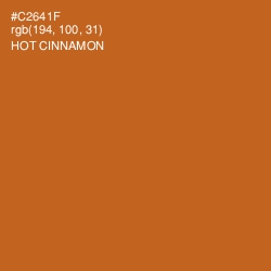 #C2641F - Hot Cinnamon Color Image