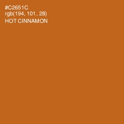#C2651C - Hot Cinnamon Color Image