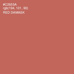 #C2655A - Red Damask Color Image