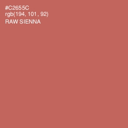 #C2655C - Raw Sienna Color Image