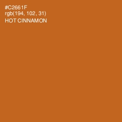 #C2661F - Hot Cinnamon Color Image