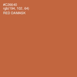 #C26640 - Red Damask Color Image