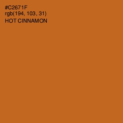 #C2671F - Hot Cinnamon Color Image