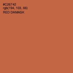 #C26742 - Red Damask Color Image